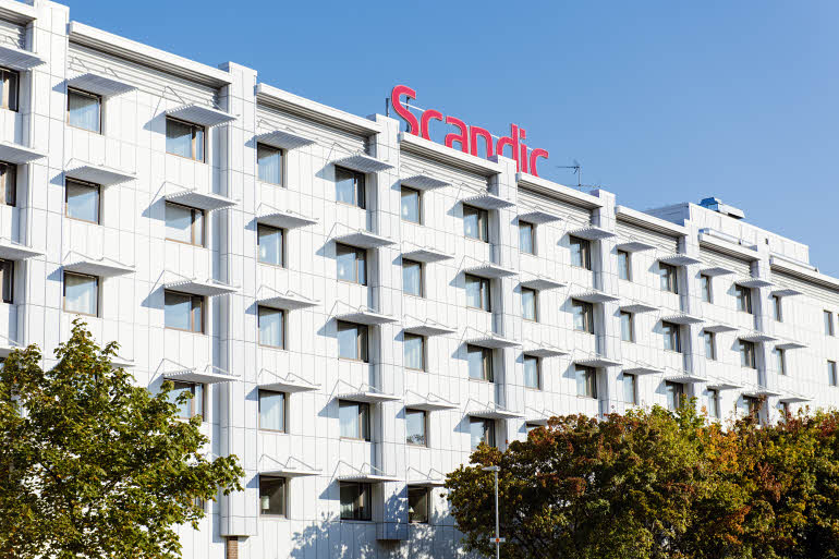 Fasade hotell Scandic Västerås