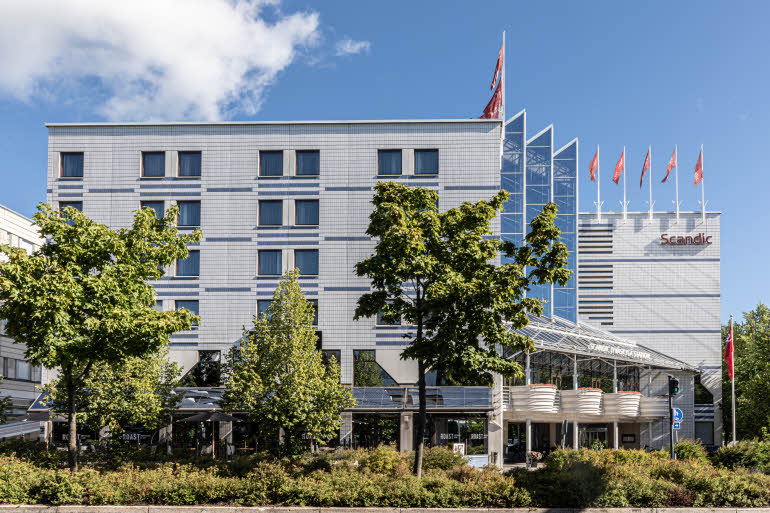 Facade at Scandic Jyvaskyla Station hotel