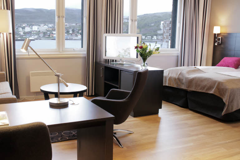 Interiør i Superior-rom, Scandic Hammerfest