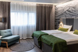 room standard family three at scandic pasila in helsinki finland