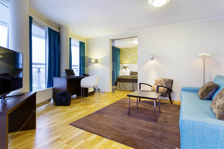 Interiør i Junior Suite, Scandic Alta