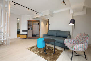 Stue i Presidential Suite Scandic Torget i Bergen