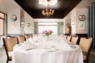 Restaurantbord dekket til middag, Scandic Neptun