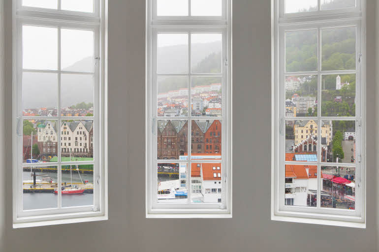 Utsikt fra Master Suite Scandic Torget Bergen
