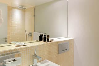 standard bathroom at scandic front in copenhagen denmark