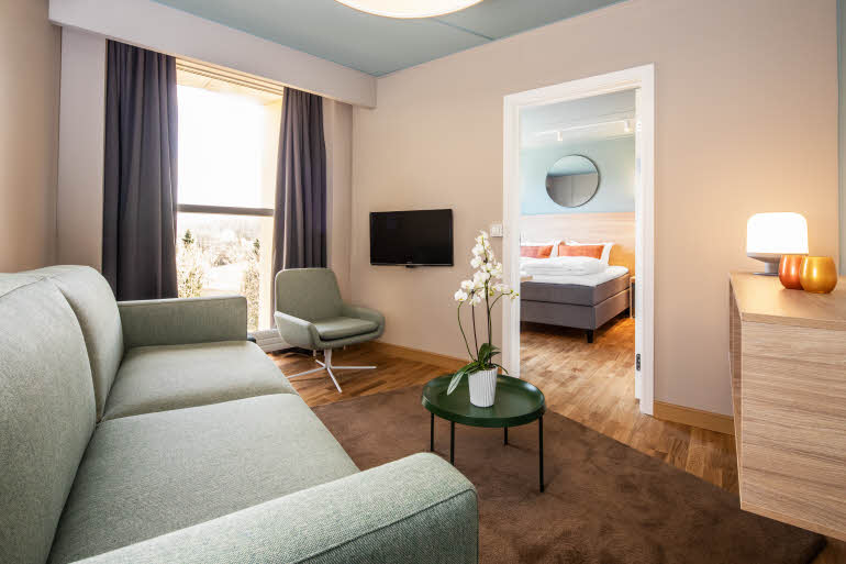 Junior Suite, living room with couch