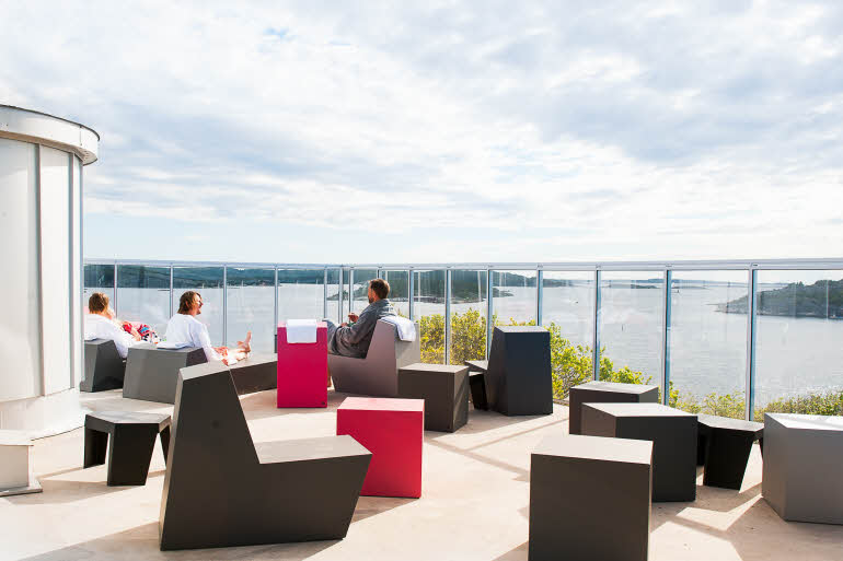 Terrasse hotell Scandic Laholmen Strömstad