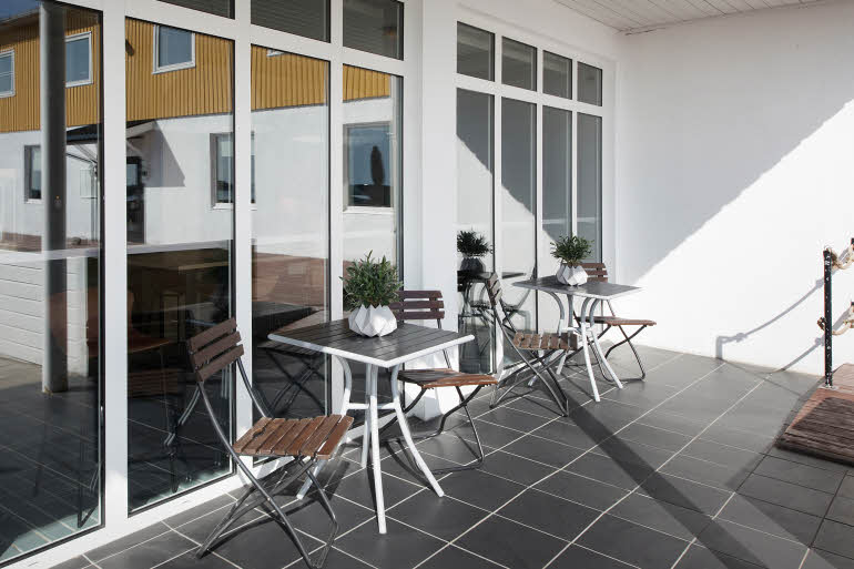 Inngangsparti hotell Scandic Vestfjord Lofoten