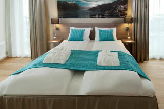 Dobbeltseng i Superior-rom, Scandic Stavanger Airport