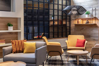 lobby of scandic pasila in helsinki finland