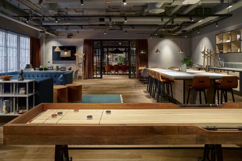 Meeting room shuffleboard Downtown Camper by Scandic