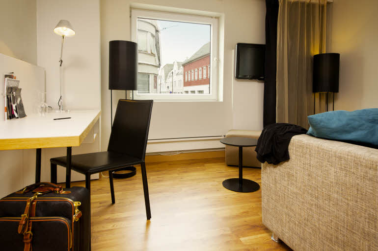 Interiør i Superior-rom, Scandic Haugesund
