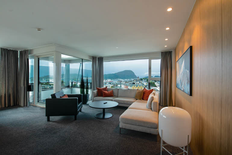 Presidential suite på Scandic Parken i Ålesund