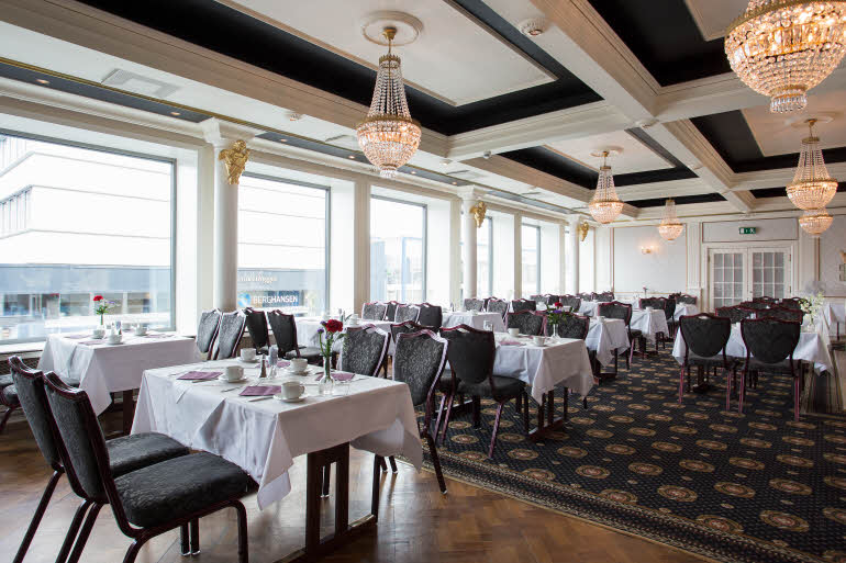 Interiør på Restaurant Grillen, Scandic Meyergården