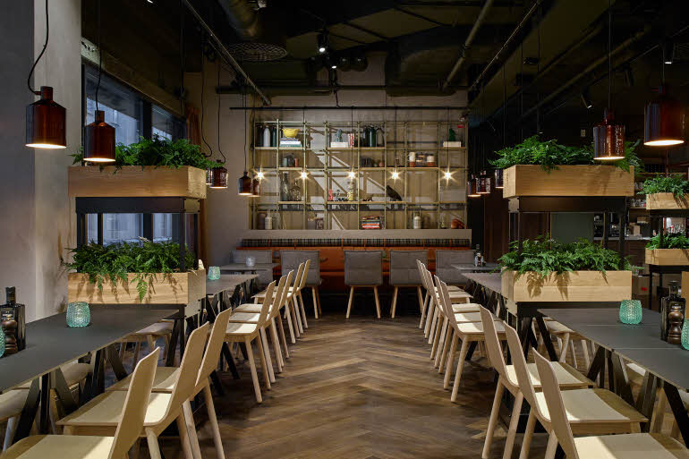 Restaurant tables Downtown Camper by Scandic in Stockholm