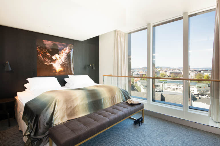 Dobbeltseng i Presidential Suite, Scandic Ørnen
