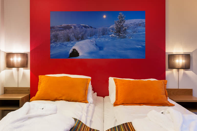 To separate senger i Superior Extra-rom, Scandic Kirkenes