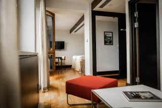sitting area in superior room at scandic anglais in stockholm