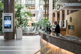 Resepsjon hotell Scandic Infra City Stockholm