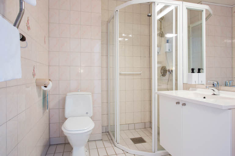 Bad på standardrom Plus, Scandic Meyergården