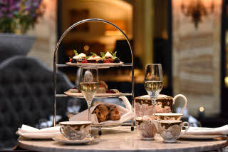 Grand Hotel Oslo by Scandic, afternoon tea, Palmen