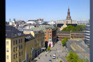 Byutsikt fra hotellet, Scandic Byporten