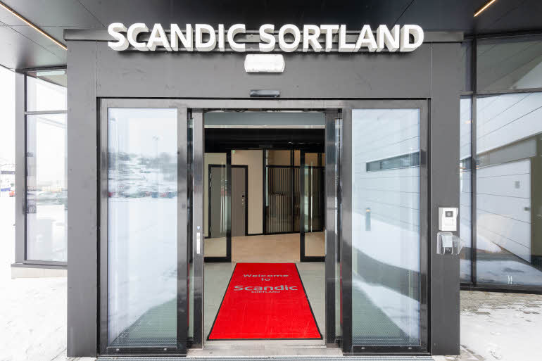 inngang på scandic sortland