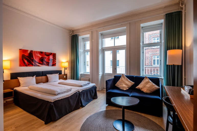 superior extra room at scandic webers in copenhagen