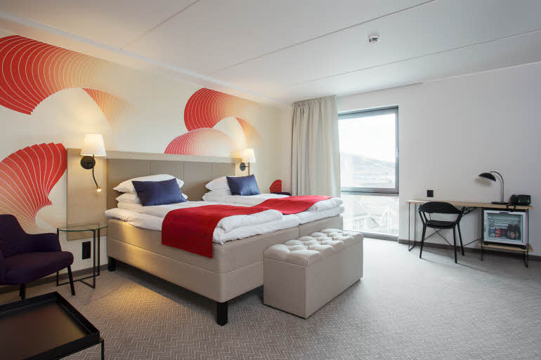 Presidential Suite med dobbeltseng på Scandic Meyergården