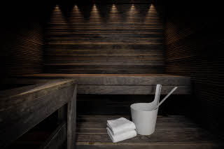 sauna in superior plus room at scandic tampere station
