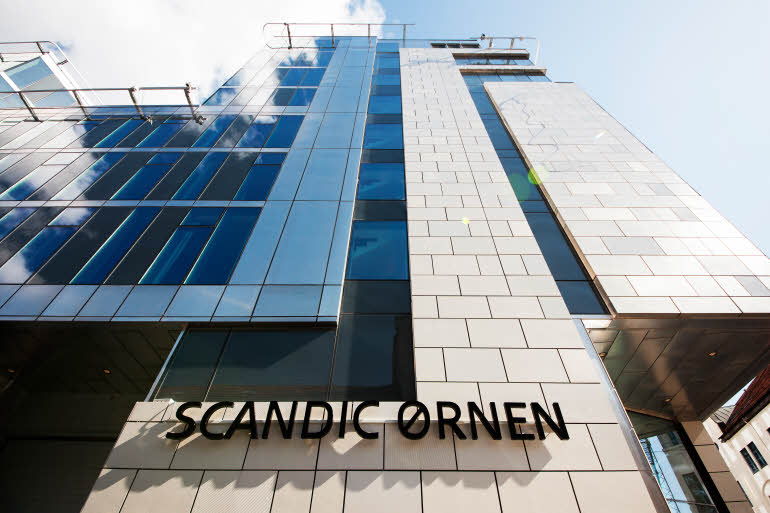 Hotellfasade, Scandic Ørnen
