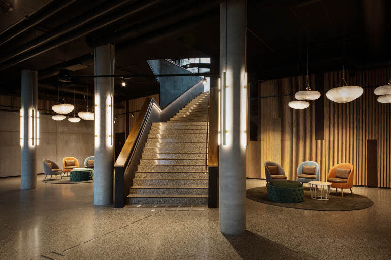 Lobby i konferanseområde