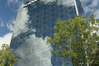 Fasade hotell Scandic Infra City Stockholm