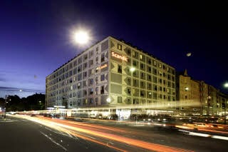Fasade hotell Scandic Malmen Stockholm