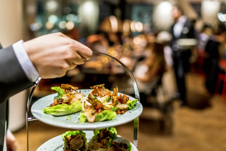 Lekkert anrettet mat på restaurant the Market Scandic Continental Stockholm