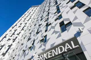 Hotellfasade og hovedinngang, Scandic Lerkendal