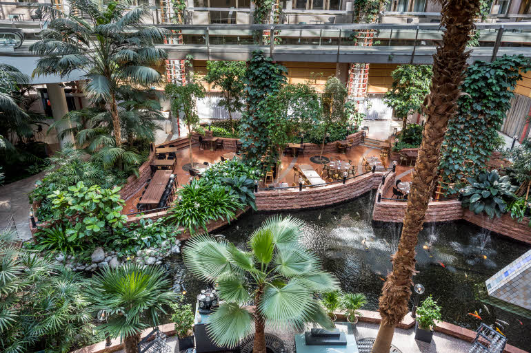 Atrium Garden Overview Scandic Infra City Stockholm