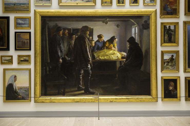 Michael Ancher, Den druknede, Foto Skagens kunstmuseer
